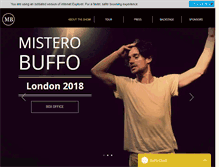 Tablet Screenshot of misterobuffo.com